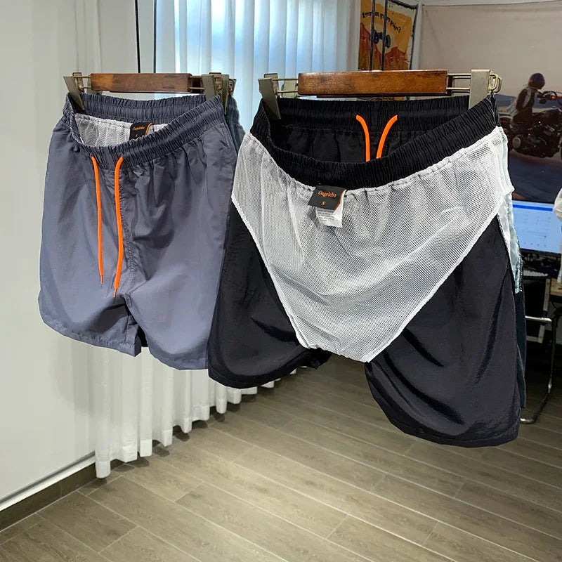 Seaside Beach Surfing Series Thin Mesh Super Short Shorts LUXLIFE BRANDS