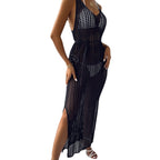 Dress Summer Sexy Split Suspender Skirt Thin Backless Knitted Dress Crochet Bella Mia