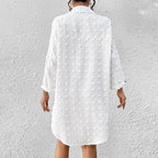 Vacation Sun Protection Clothing Women Beach Jacket Beach Cover Up Breasted Shirt Swimsuit Outwear Bella Mia