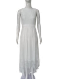 Dress Sexy Lace Stitching Front Short Back Long Party Dress for Women