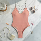 Black Eye Rope Color Matching Sexy Siamese Sling Swimwear Bella Mia