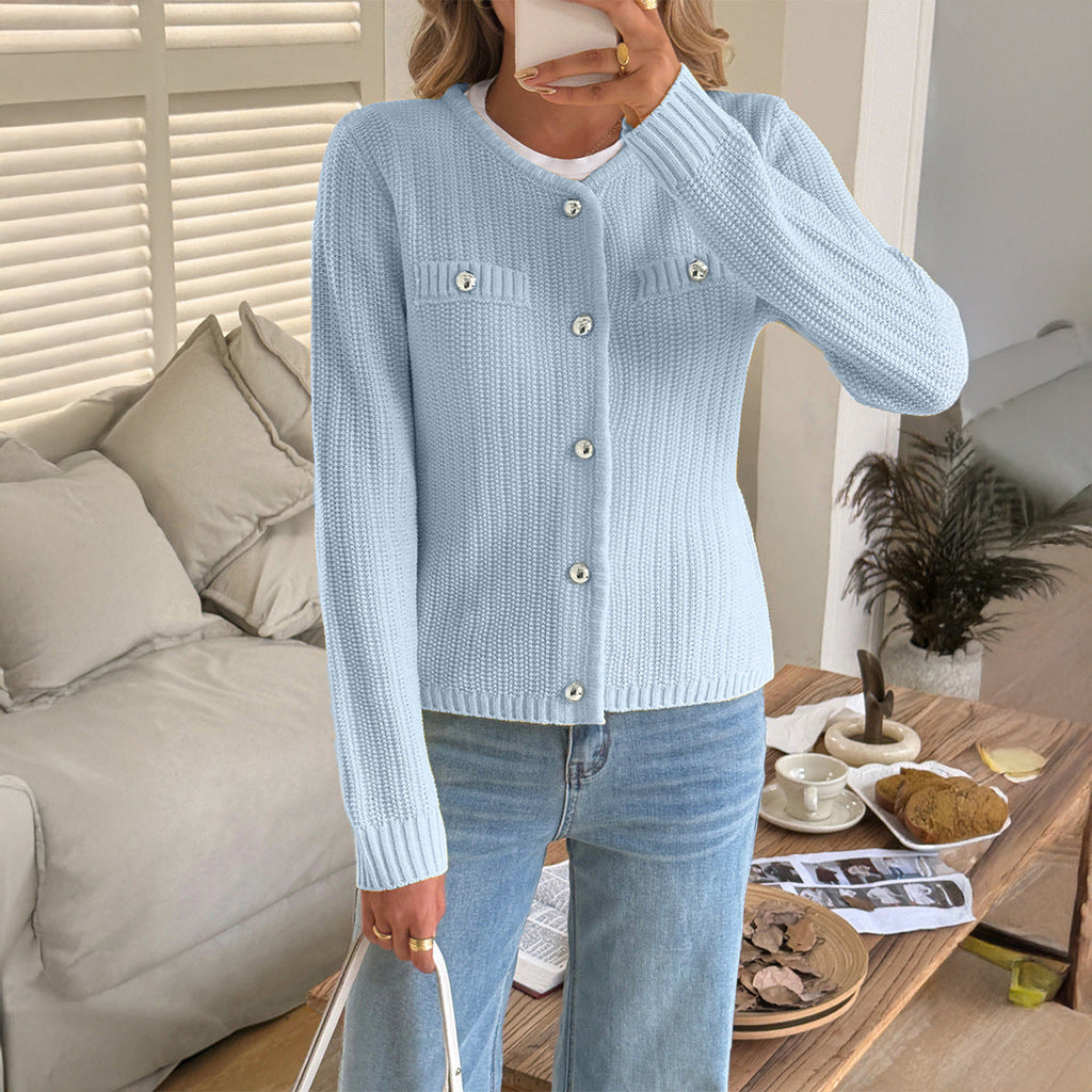 Casual Vacation Wool Long Sleeve Coat Sweater Women Clothing Autumn Winter Bella Mia