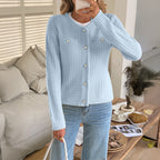 Casual Vacation Wool Long Sleeve Coat Sweater Women Clothing Autumn Winter Bella Mia