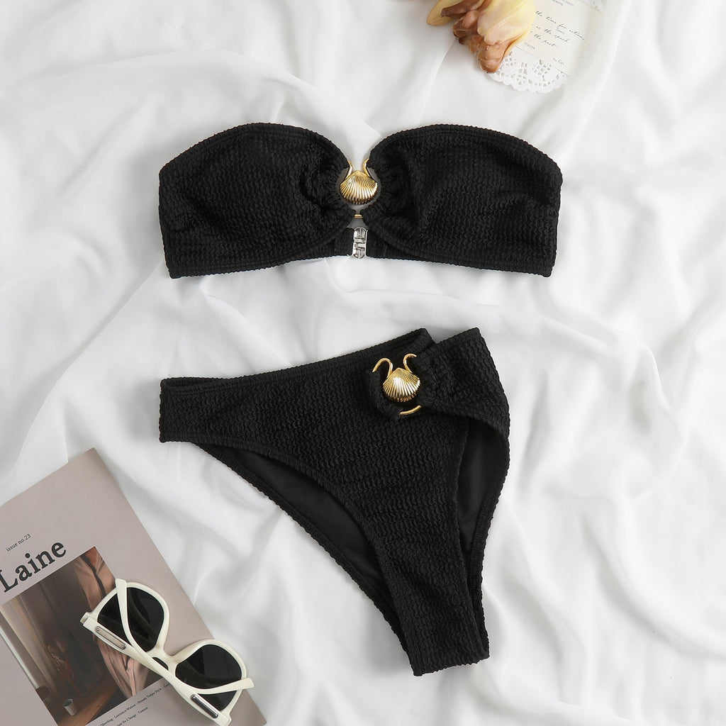 Sexy Tube Top Shell Bikini Swimsuit Popular Swimsuit Women Bella Mia