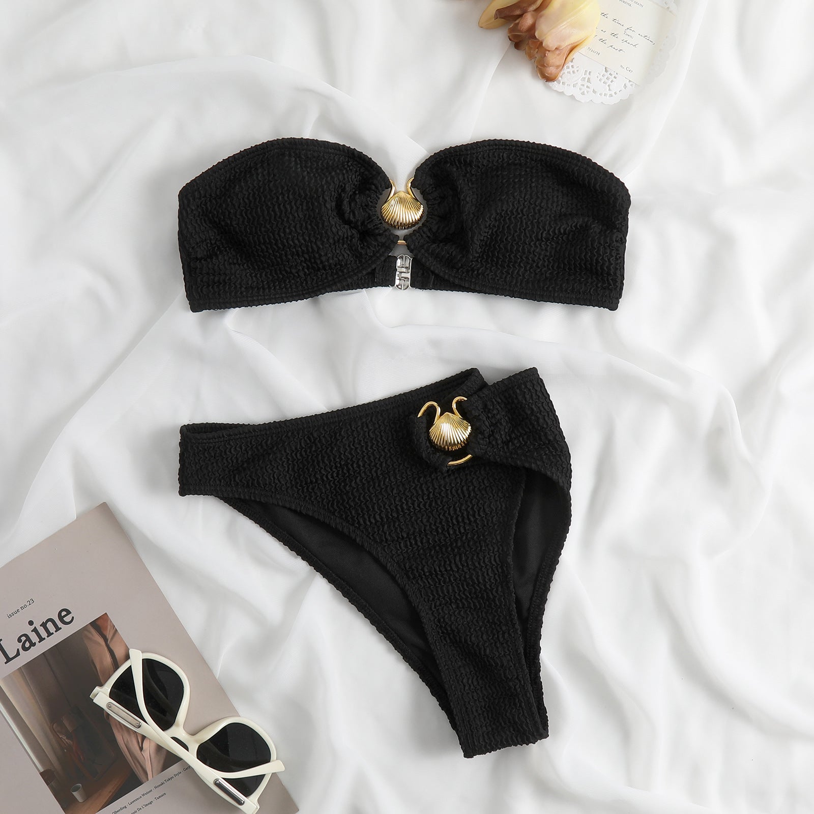 Sexy Tube Top Shell Bikini Swimsuit Popular Swimsuit Women Bella Mia
