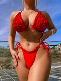 Bikini Bandage Swimsuit Sexy Swimsuit Women Lace Swimsuit Solid Color Bikini Bella Mia