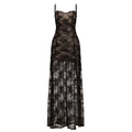 Women Clothing See through Lace Split Pleated Sling Elegant Dress Holiday Sheath Dress Bella Mia