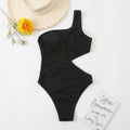 Swimsuit Wrinkle Champray Sexy Siamese One Shoulder Bikini Swimsuit Women Bikini Bella Mia