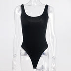 Summer Women Clothing Simple Sleeveless Top Backless Tight Vest Bodysuit Bella Mia