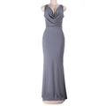Sexy Backless Collar Sleeveless Dress Spring Slim Fit Hip for Women Bella Mia
