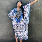 Rope Positioning Maxi Dress Loose Robe Seaside Vacation Beach Dress Bikini Swimsuit Blouse Women Bella Mia