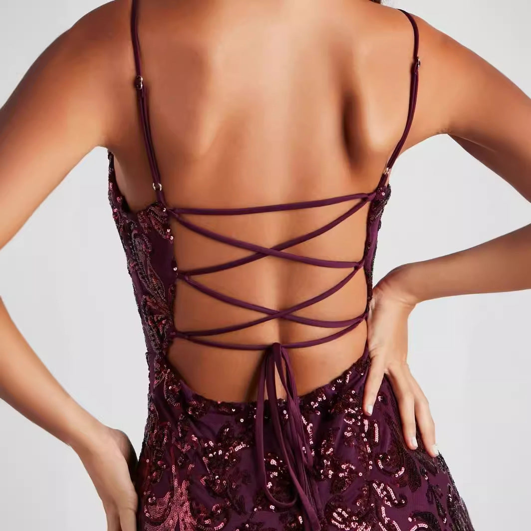 Women Sexy Sequ Dress Summer Sequin Party Dress Bella Mia