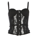 Autumn Winter Women Sexy Lace Stitching See through Slim Fit Figure Flattering Camisole Bella Mia