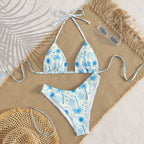 Split Swimsuit Sexy Women Fission Swimsuit Tropical Leaf Printed Swimsuit Bella Mia