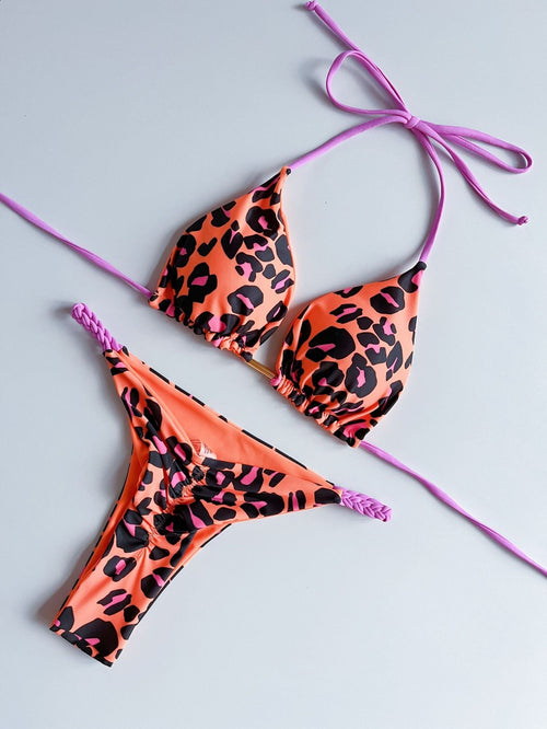 Bikini Suit Split Braid Rope Bikini Swimsuit Women Swimsuit Bella Mia