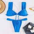 Sexy Solid Color Swimsuit Women Beach Vacation Bikini Two Piece Set Swimsuit Bella Mia