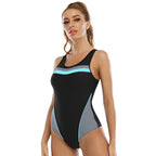 Arrival Color Matching Sports One Piece Swimsuit Women Conservative Swimsuit Multi Color Bella Mia