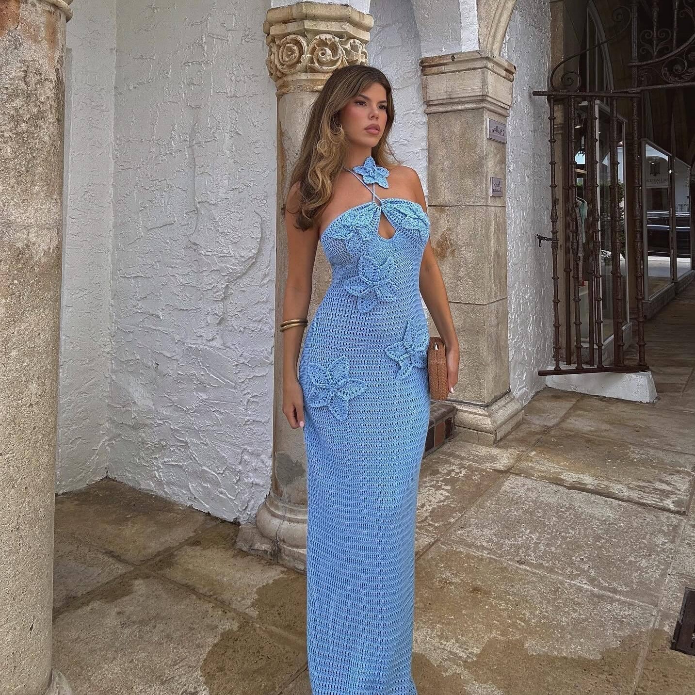 Spring Summer Tube Top One Step Dress Seaside Sexy Tight Dress Bella Mia