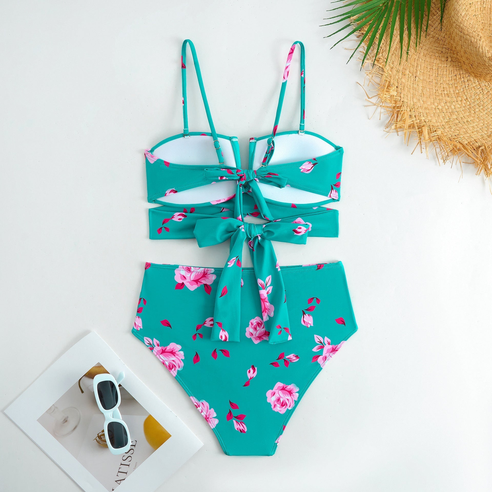 Split Three Piece Sexy Bikini Swimsuit for Women Chiffon Dress Swimsuit Outfit Bella Mia