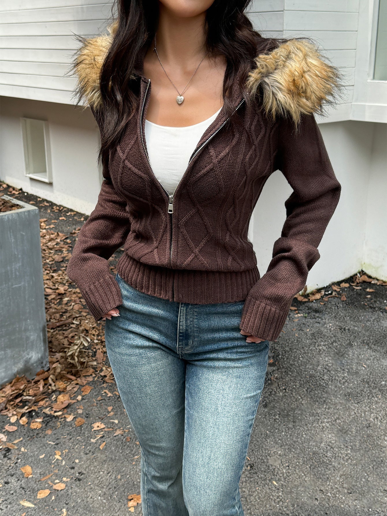 Casual Plush Long Sleeve Sweater Coat Sweaters Women Clothing Autumn Winter Bella Mia