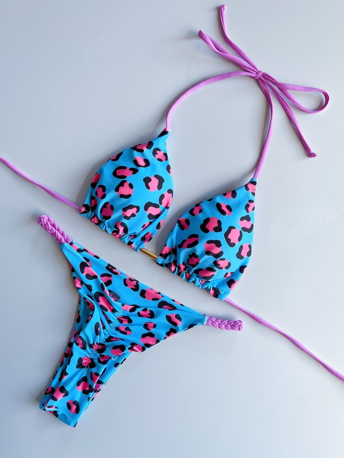 Bikini Suit Split Braid Rope Bikini Swimsuit Women Swimsuit Bella Mia