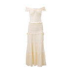 Summer Women Sexy Cropped Low Cut Short Vest French Pleated Skirt Set Women Bella Mia