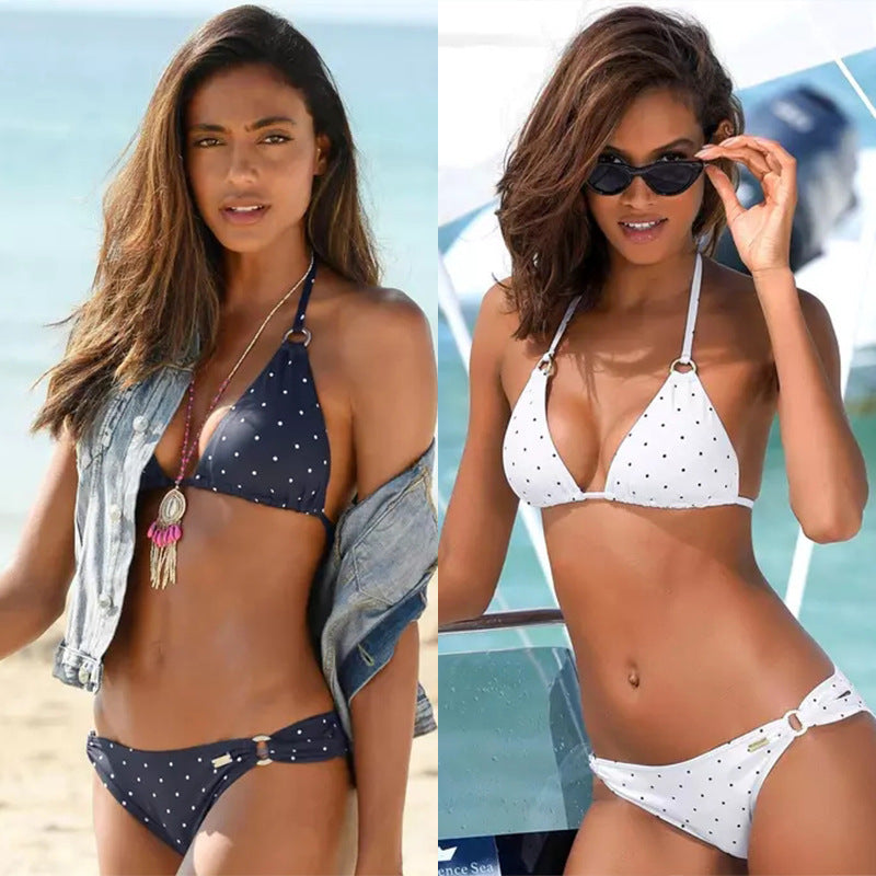 Polka Dot Swimsuit Retro Bikini Sexy Swimsuit Women Big Chest Swimsuit Bella Mia