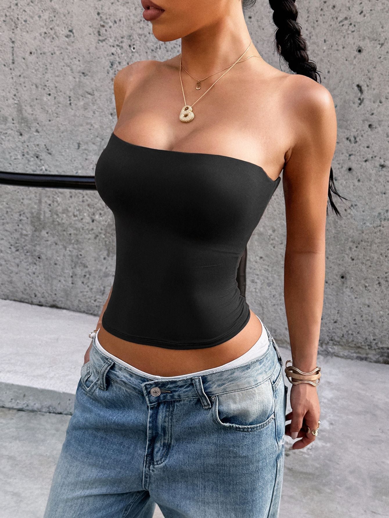 Women Clothing Summer Sexy Tube Top Vest Bella Mia