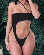 Swimwear Diamond Shaped Large Mesh Bikini One Piece Swimsuit Women Bella Mia