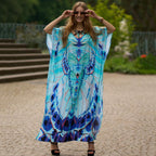 Rayon Positioning Printing Beach Cover up Loose Vacation Dress Beach Cover Up Colors Bella Mia