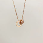 Fashion Ring Buckle Titanium Steel No Fading Girls Necklace Luxlife Brands