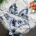 Sexy Bikini Floral Split Bikini Beach Vacation Backless Swimsuit Bikini Gather Swimwear Bella Mia