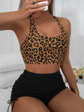 Swimsuit Women Leopard Print Split Two Piece Set Printed Bikini Swimsuit Bella Mia