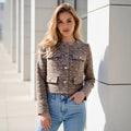 High End Chanel Coat Women Spring High Grade Socialite Short Temperamental Tweed Jacket Bella Mia