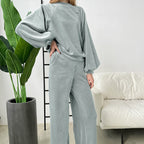Autumn Winter Long Sleeved Trousers Comfortable Pajamas Women Warm Loose Outerwear Homewear Bella Mia