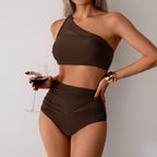 One Shoulder Swimsuit Women Quick Drying Split Sexy Bikini Swimwear Bikini Bella Mia
