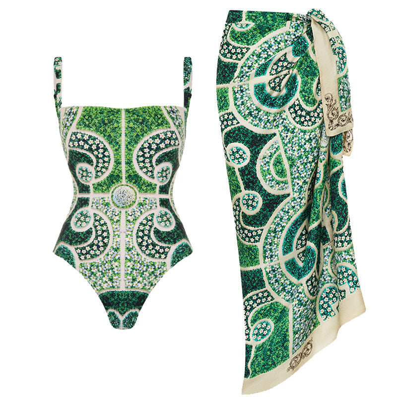 Slimming Printed One Piece Swimsuit Women Bella Mia