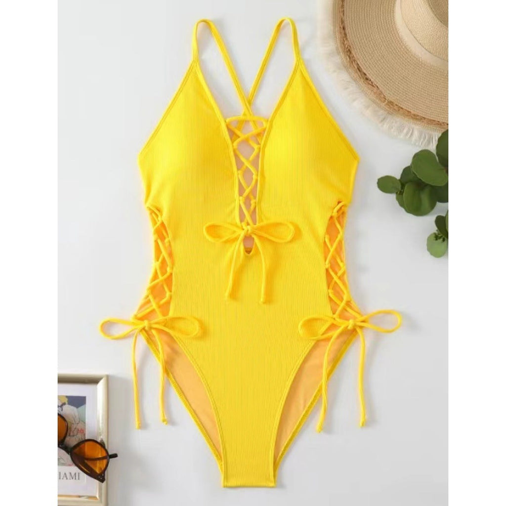 Sexy Backless Swimsuit Halter Swimwear Bikini Swimsuit Women Bella Mia