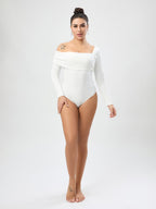 White Outerwear Jumpsuit Women Design Single Shoulder Top Women Autumn Bella Mia