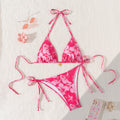 Bikini Triangle Cup Printed Sexy Bikini Split Swimsuit Swimwear Women Bella Mia