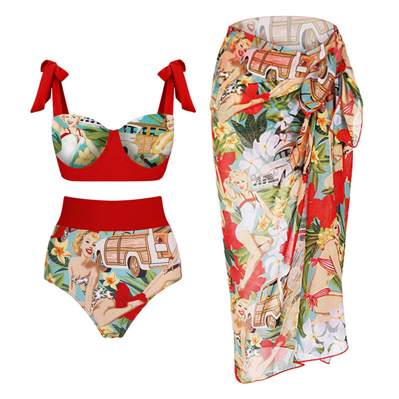 Swimsuit Women Bow Sexy Vacation Bikini Bella Mia