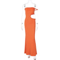 Summer Women Clothing Sexy off Neck Hollow Out Cutout out Cropped Slim Hip Dress Bella Mia