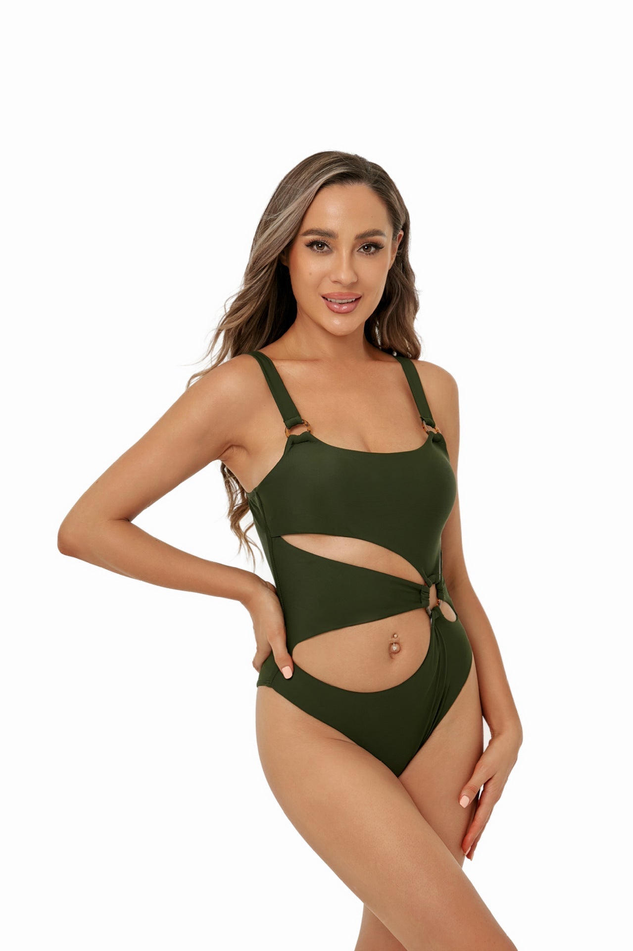 Women Sling Halter Bikini Swimsuit One Piece Sexy Triangle One Piece Swimsuit Bella Mia
