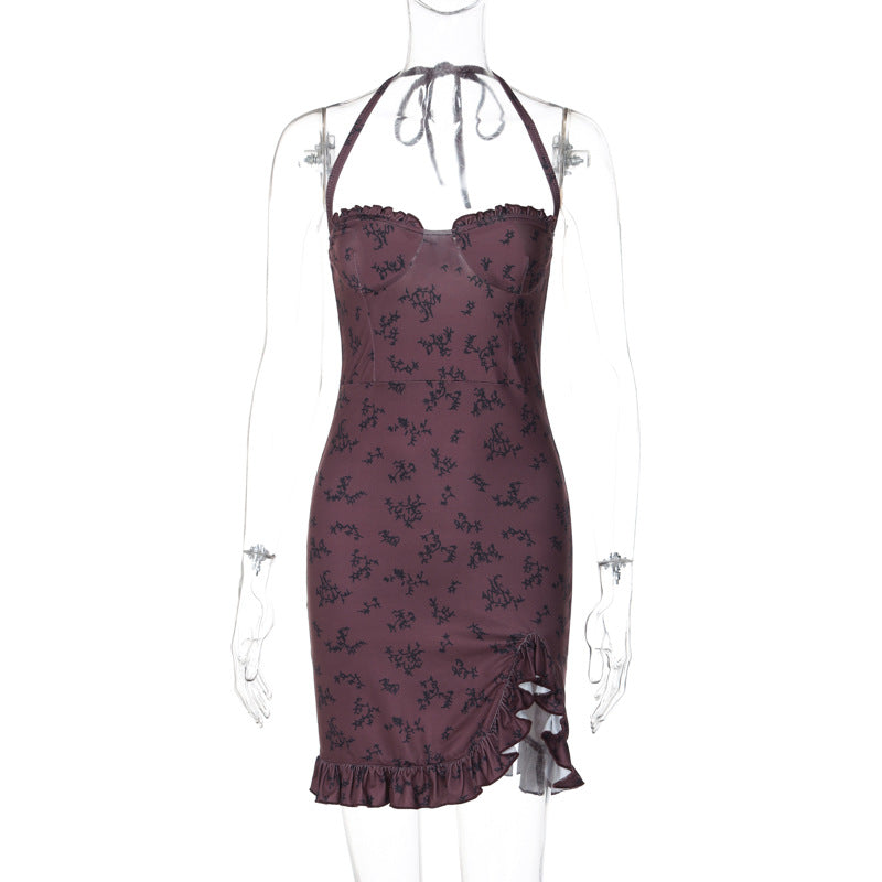 Women Wear Summer Sexy Lace Slim Tube Top Lace up Dress Bella Mia