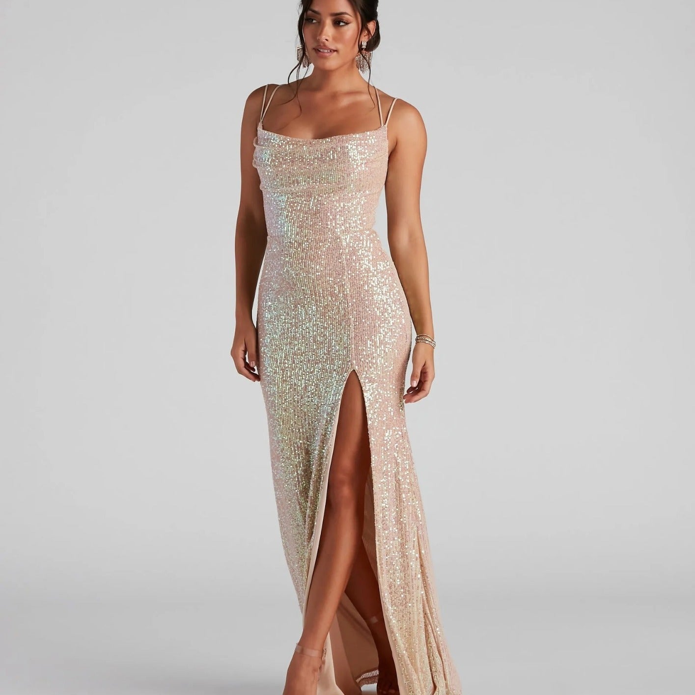 Summer Sequin Women Party Dress Club Sequ Dress Sexy Fishtail Bella Mia