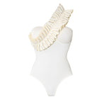 Solid Color Sexy One Piece Swimsuit Women Vacation Beach Swimsuit Bella Mia
