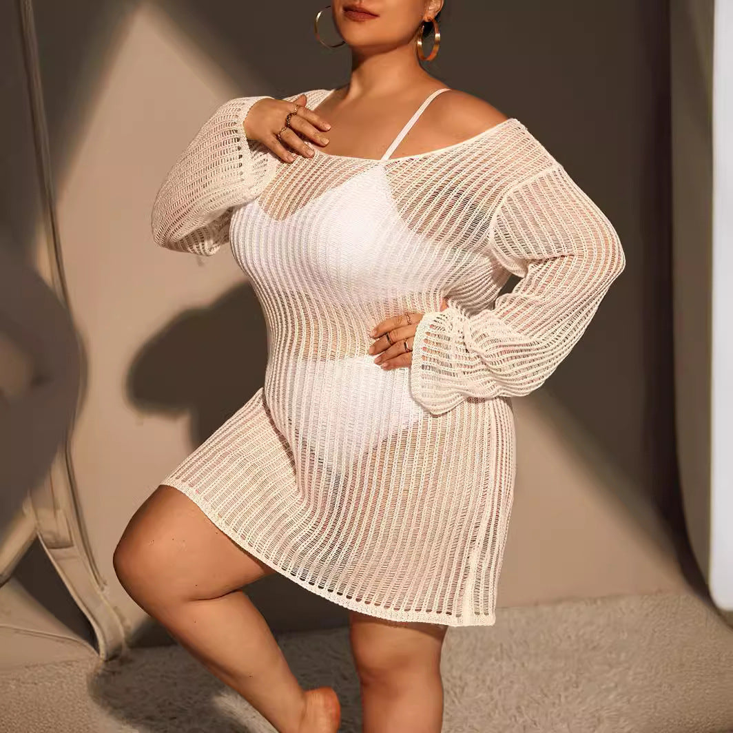 Sling Woolen Dress Blouse Spring Summer Solid Color Knitted Women Bella Mia