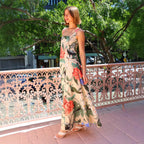 Summer Dress Printed Spaghetti Straps Slimming Dress Bella Mia