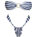 Striped Tube Top Sexy Bikini Summer Backless Split Swimsuit for Women Bella Mia