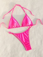 Bikini Triangle Lace up Sexy Split Bikini Swimwear Swimsuit Women Bella Mia